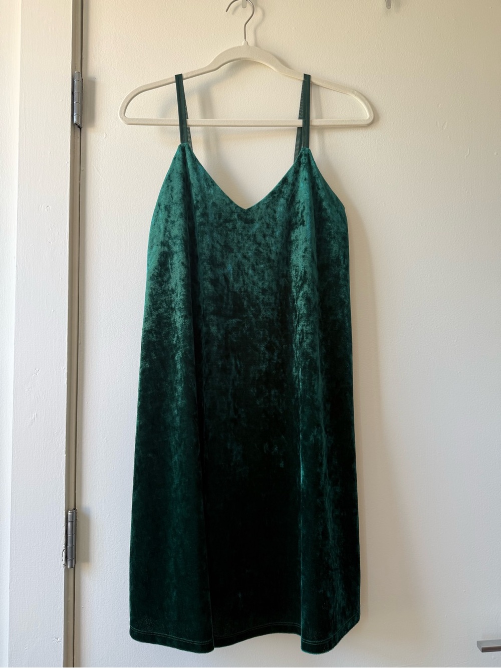 Bobeau Emerald Green Velvet Dress
